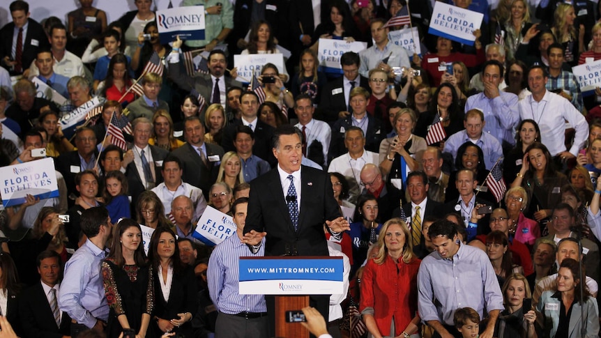 Romney claims Florida primary in 2012. (AFP/Getty Images: Joe Raedle)