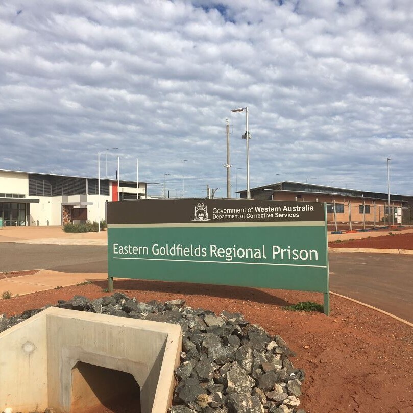 The entryway of the redeveloped Eastern Goldfields Regional Prison.