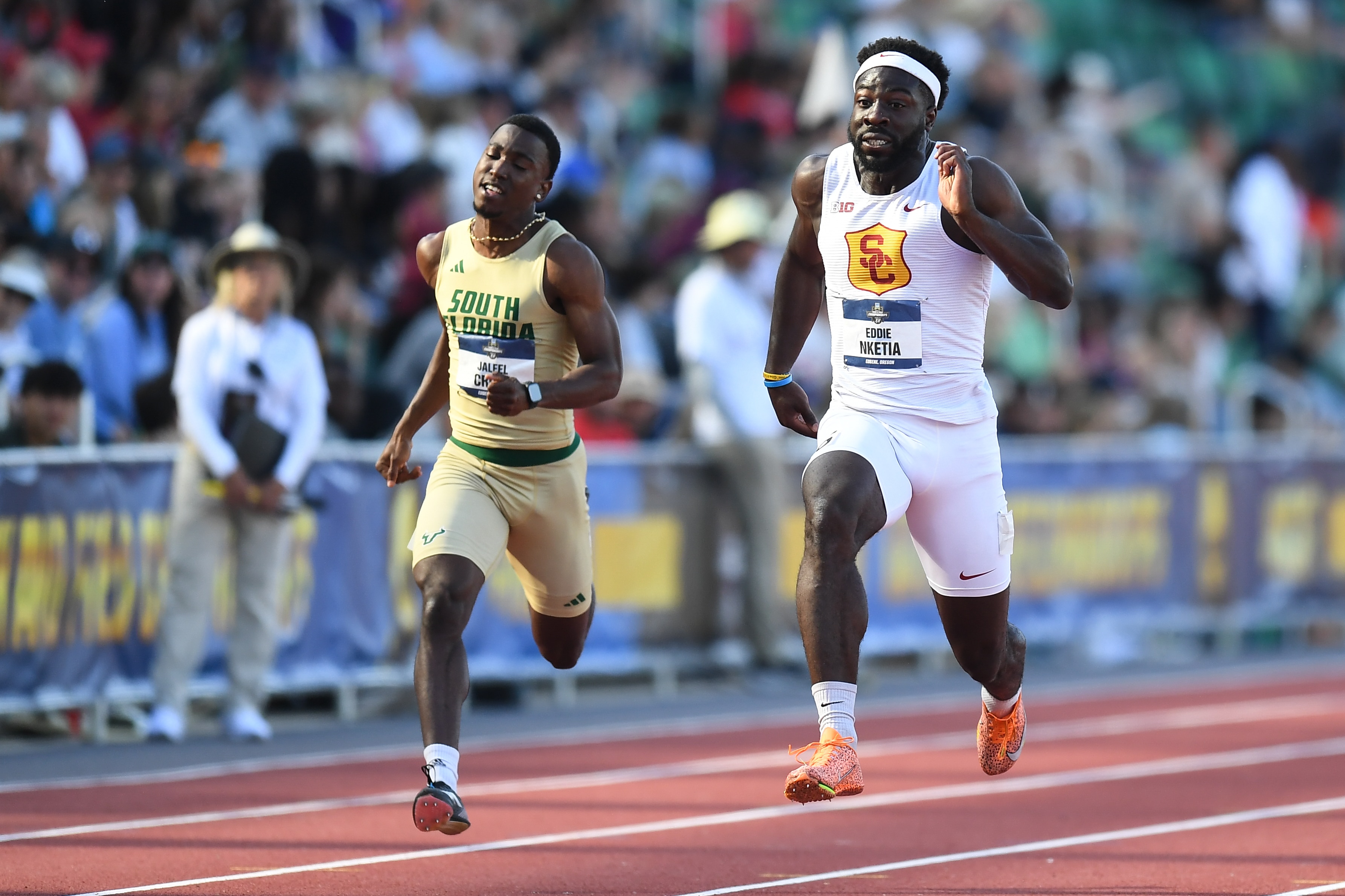 Eddie Nketia runs 100m faster than any Australian ever, but it doesn't count