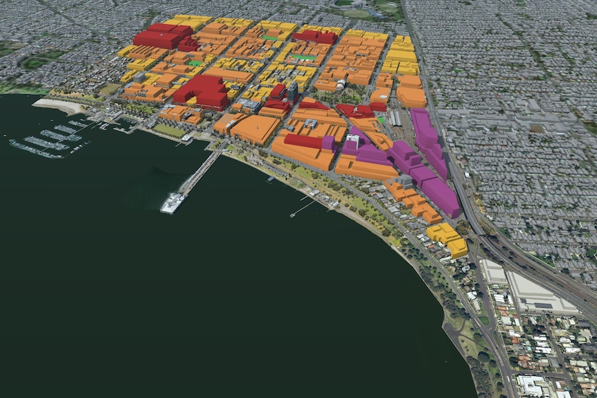 Geelong skyline with proposed controls implemented