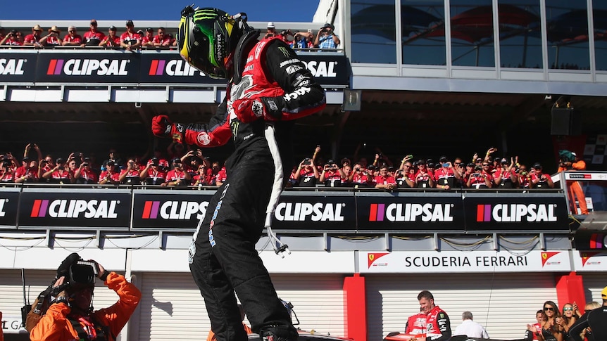 Courtney celebrates Clipsal 500 win