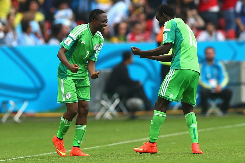 Musa celebrates second goal against Argentina