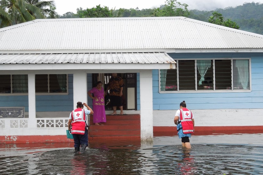 Relief workers out assessing damage after Samoa cyclone