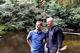 Environmentalist Phill Pullinger and former Environment Minister Tony Burke in Tasmania's Florentine Valley.