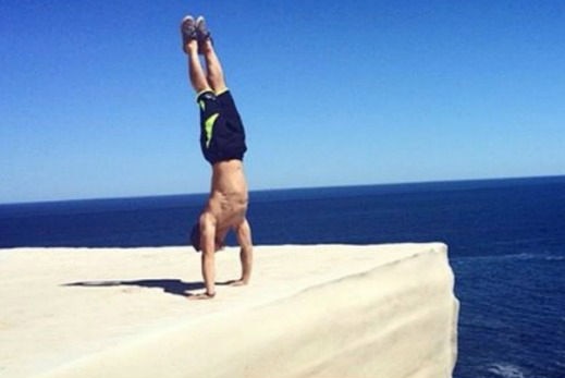 Wedding Cake Rock handstand