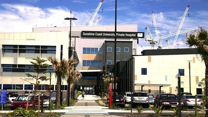 Sunshine Coast University Private Hospital (SCUPH) at Birtinya, south of Maroochydore in south-east Qld