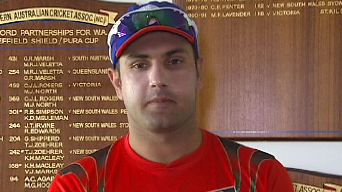 Afghan cricket captain Mohammad Nabi at the WACA on Thursday, Spetember 18.