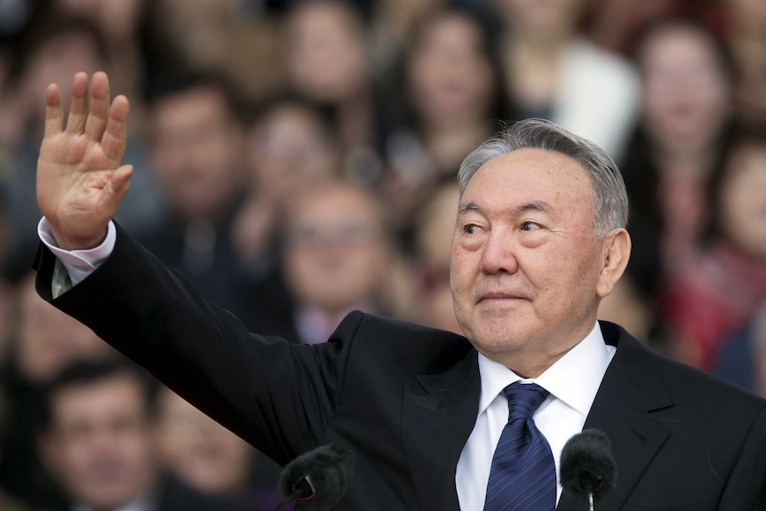 Kazakh president Nursultan Nazarbayev