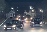 Former South Korean President Park Geun-hye's motorcade leaves Blue House