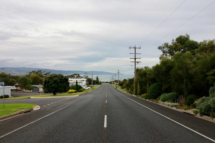 A street in Apollo Bay in the off-season.