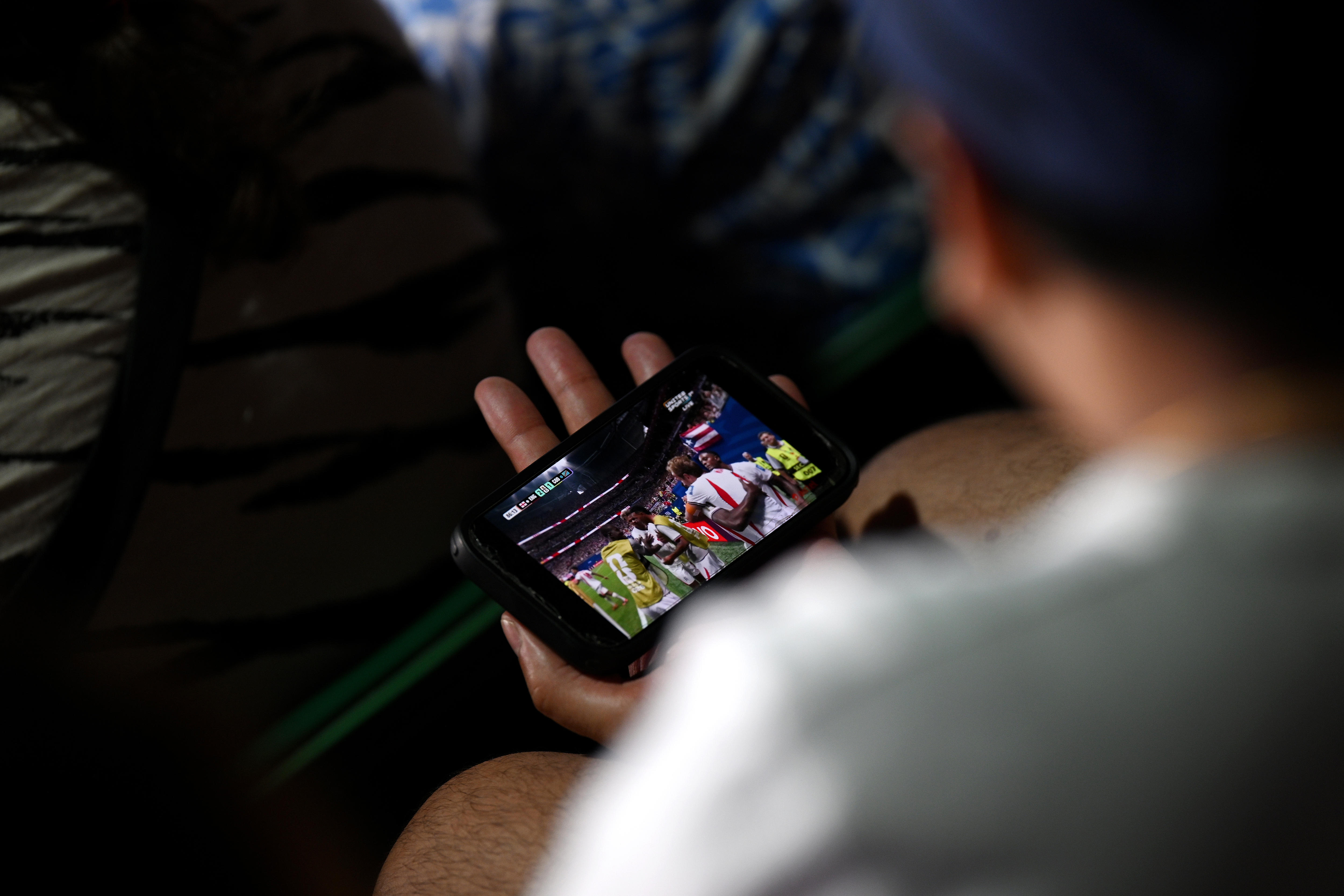 'I think England scored': Wimbledon crowd secretly watches football