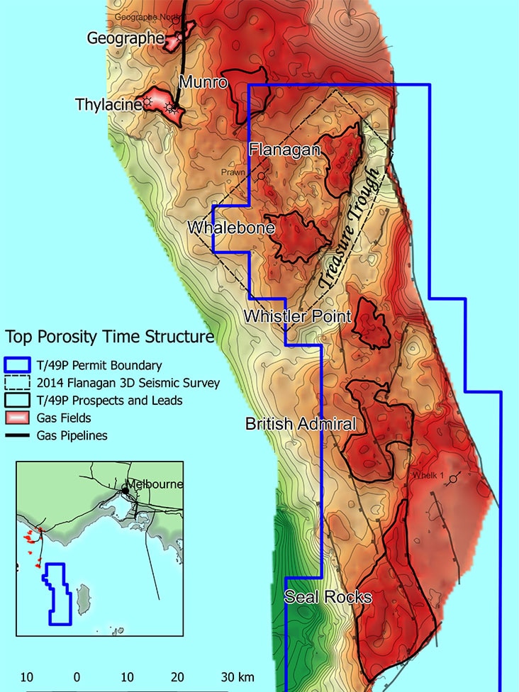 Map of Otway Basin exploration proposal
