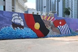 West Papuan flag in Darwin