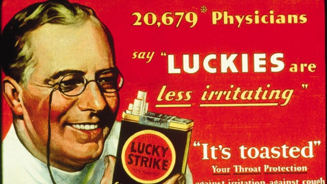Lucky Strike cigarettes advertisement from 1930