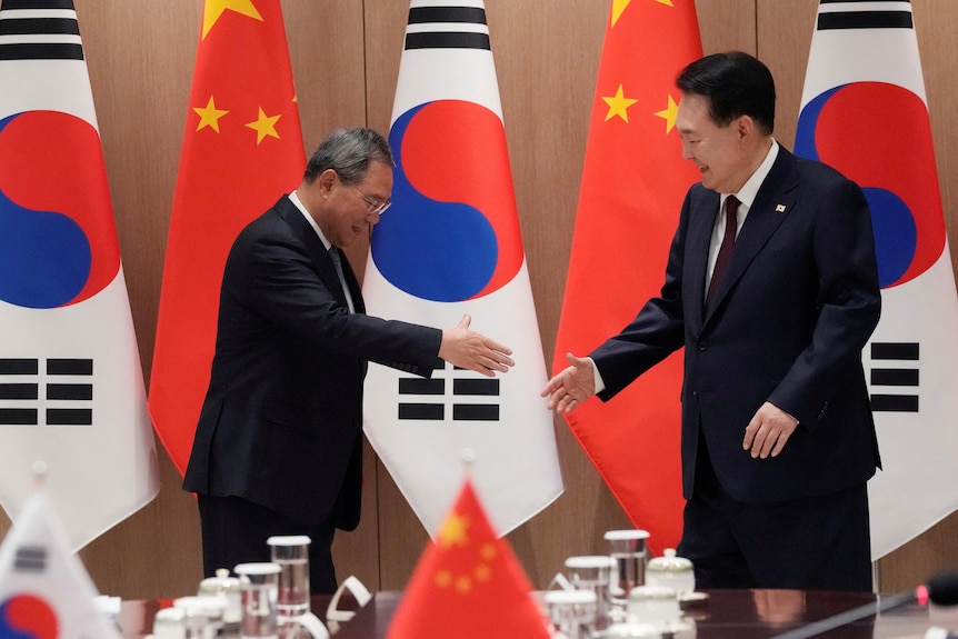 中韩领袖于5月26日在首尔会晤。