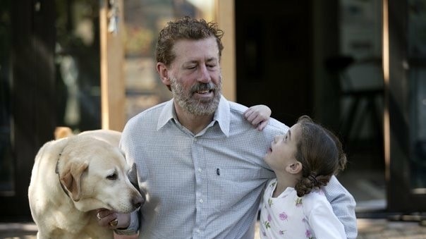 Graeme Innes, pictured with his daughter Rachel aged 7