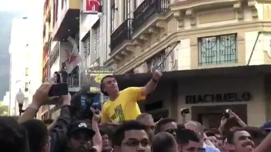 Brazilian presidential candidate stabbed in a crowd of supporters