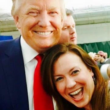Nicole with Donald Trump