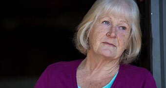 Judy Battersby, a resident at Wantirna Caravan Park