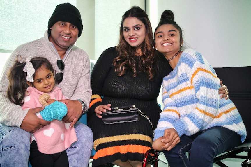 Falak Zaman and her family