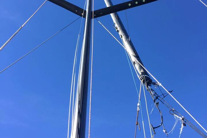 Broken mast