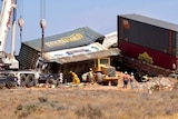 The scene of a fatal freight train crash.