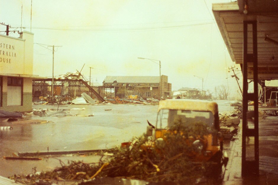 Knuckey Street looking towards Cavenagh Street, Darwin, 1974