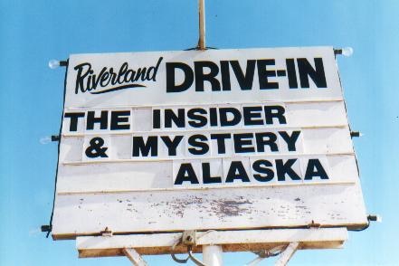 A drive-in cinema sign.