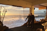 A gaping hole in the side of the Coogee Surf Club