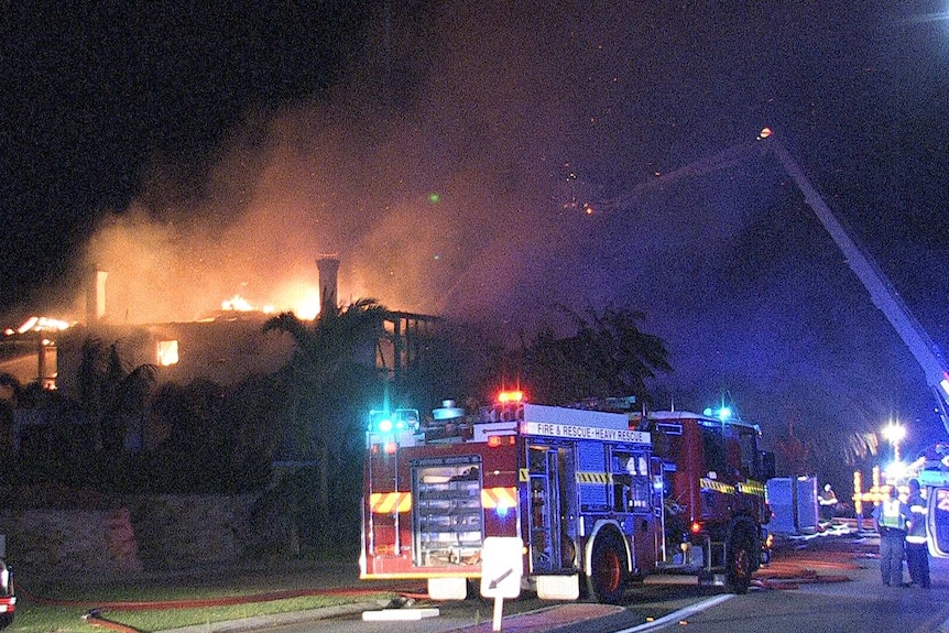 Fire guts exclusive home