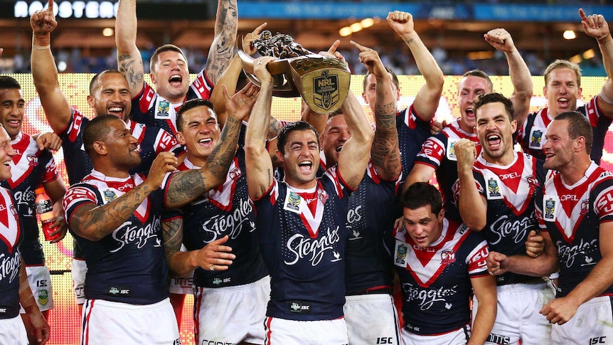The Roosters celebrate