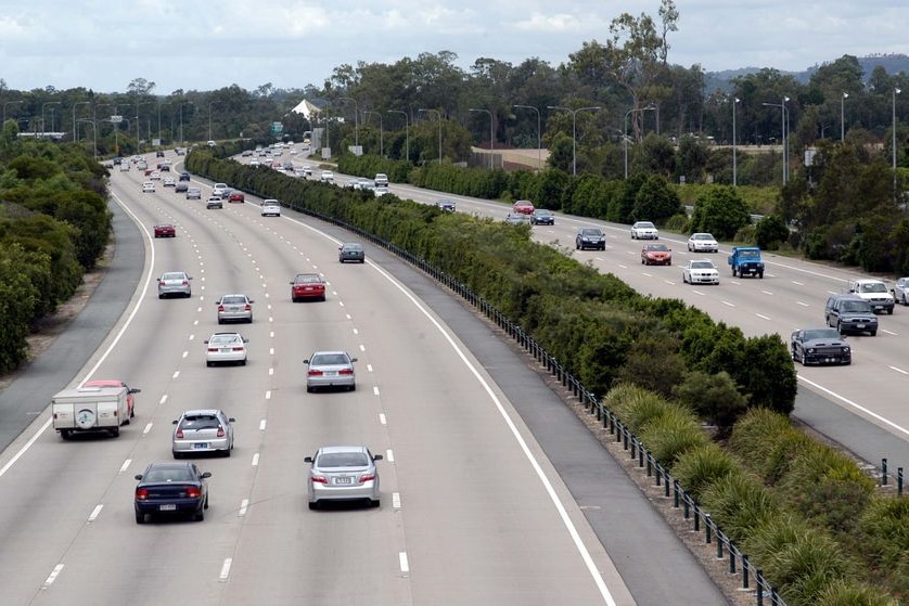 Traffic on the highway.