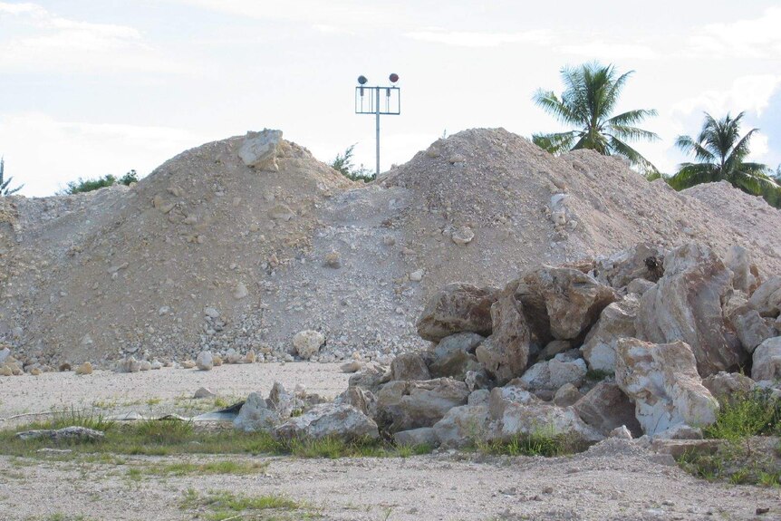 A mountain of phosphate.