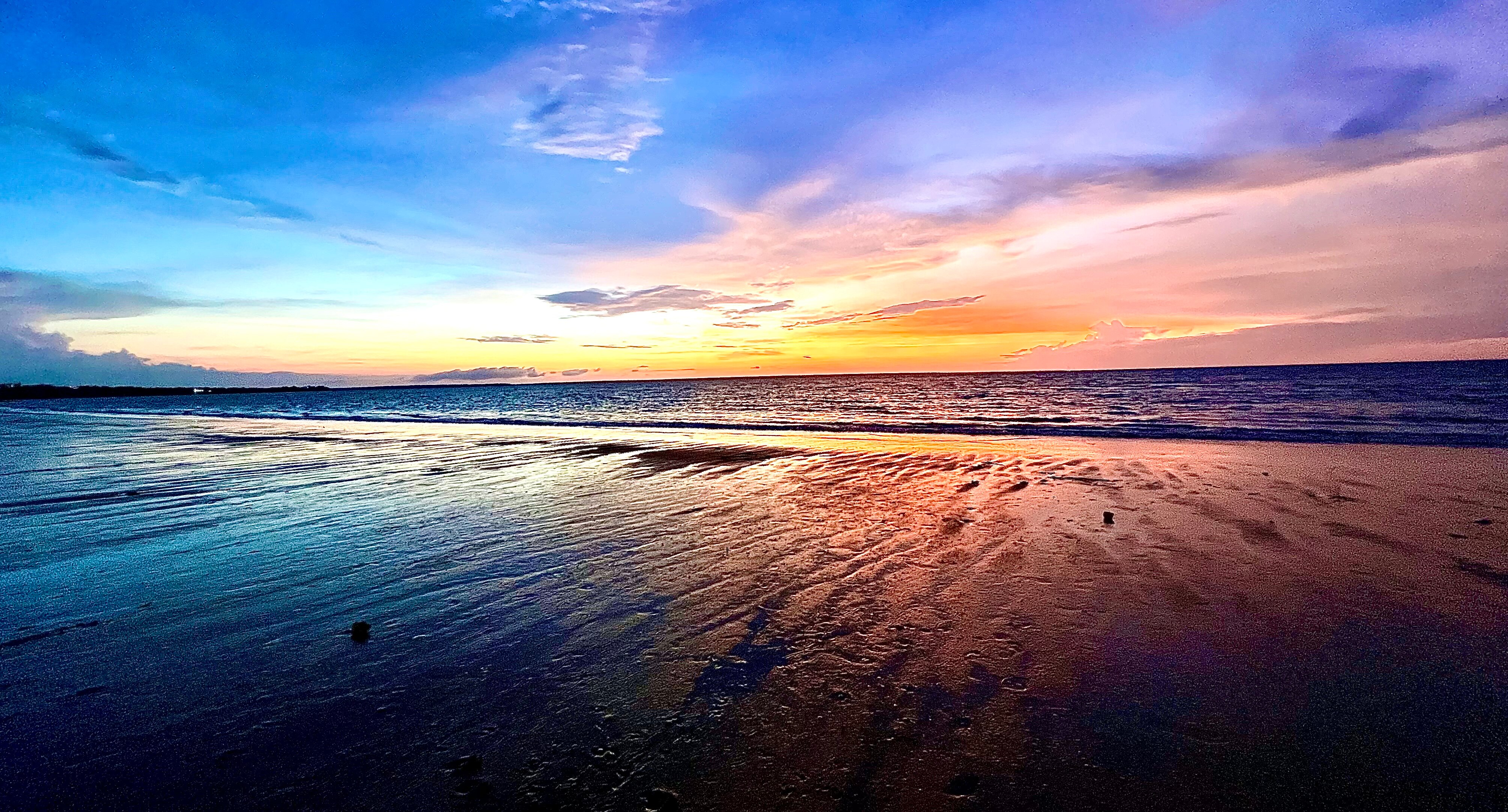 The sun sets over Fannie Bay in Darwin