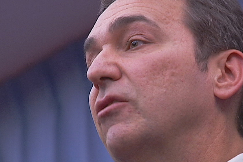 Opposition Leader Steven Marshall close up