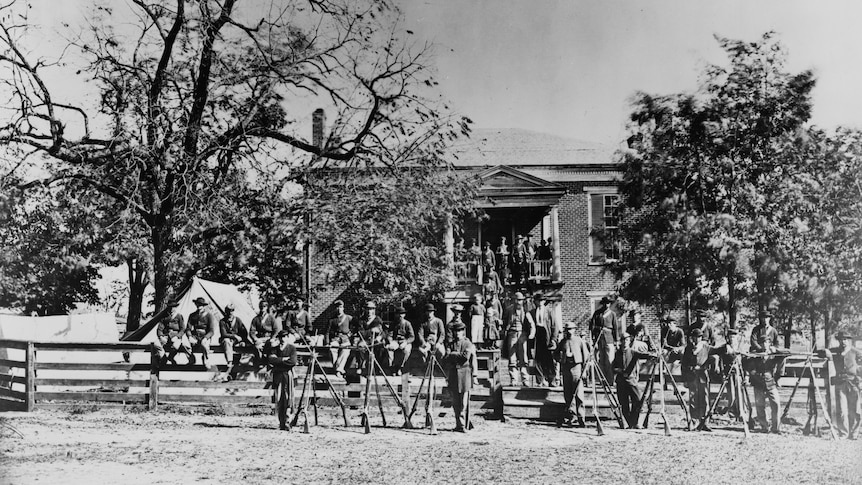 Appomattox Court House and Union soldiers