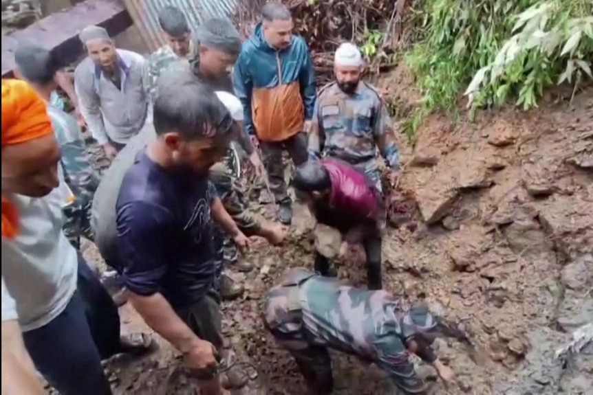 Ten dead after landslide in India