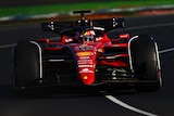 Charles Leclerc leads the Australian Grand Prix