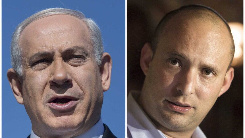Benjamin Netanyahu and Naftali Bennett