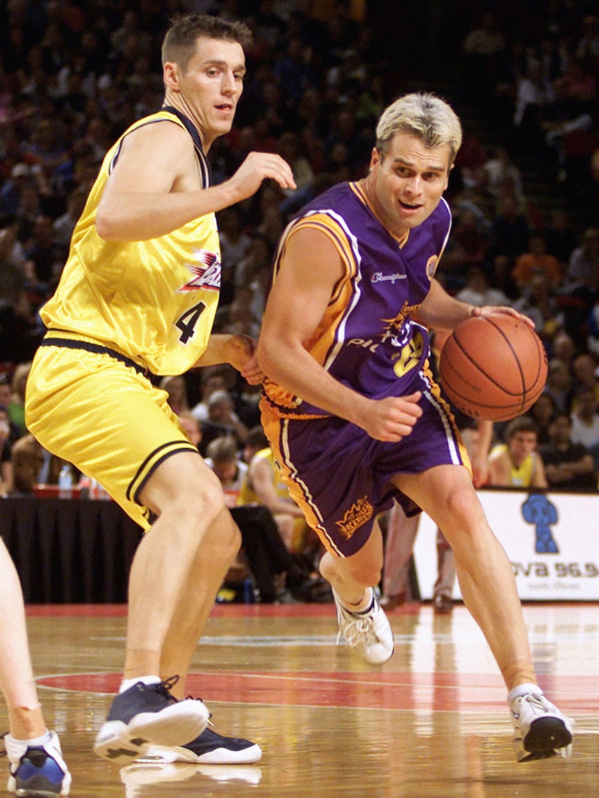 Heal playing with the Sydney Kings in 2002.