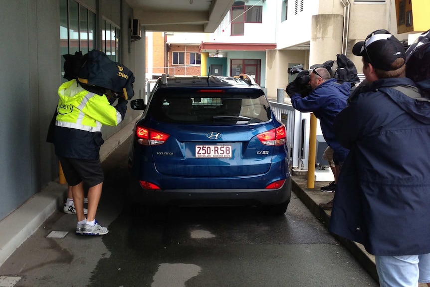 John Chardon arrives at Southport Court complex