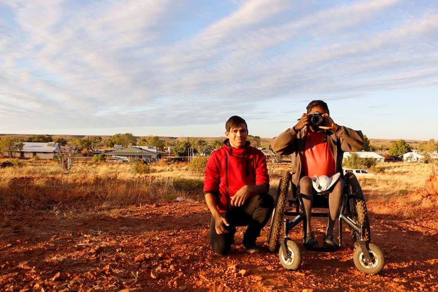 Sean Bahr-Kelly, Producer and Dion Beasley, Photographer, from Tennant Creek.