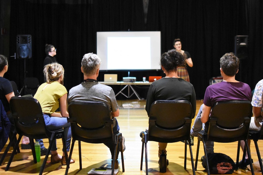 A Deafferent Theatre workshop at the Malthouse Theatre
