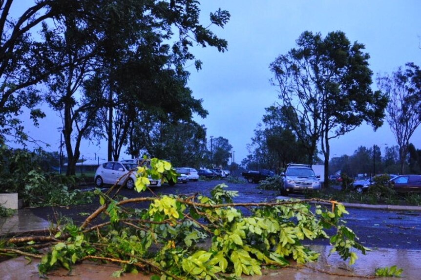 Cyclone debris litters Cairns streets