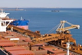 Loading of the vessel Yi Da with rio tinto iron ore at Cape Lambert one billion tonnes to China
