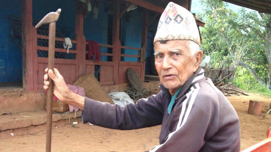 Elder from Gorkha district