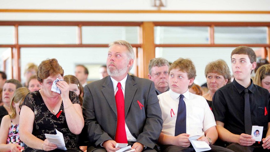 Daniel Morcombe's family are among 1,000 people attending a memorial service in a Sunshine Coast church.