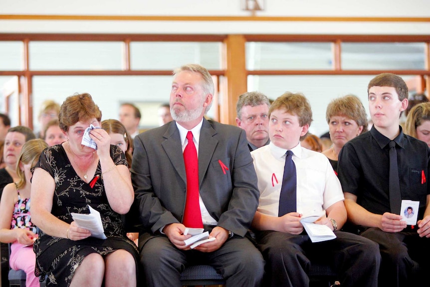 Daniel Morcombe's family are among 1,000 people attending a memorial service in a Sunshine Coast church.
