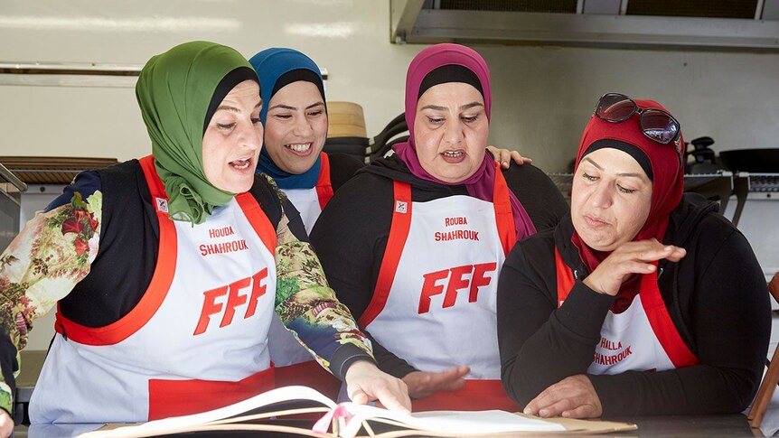 The Shahrouk sisters on Nine's Family Food Fight.