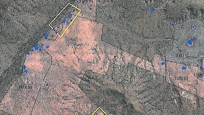 The Indigenous sites are marked in blue